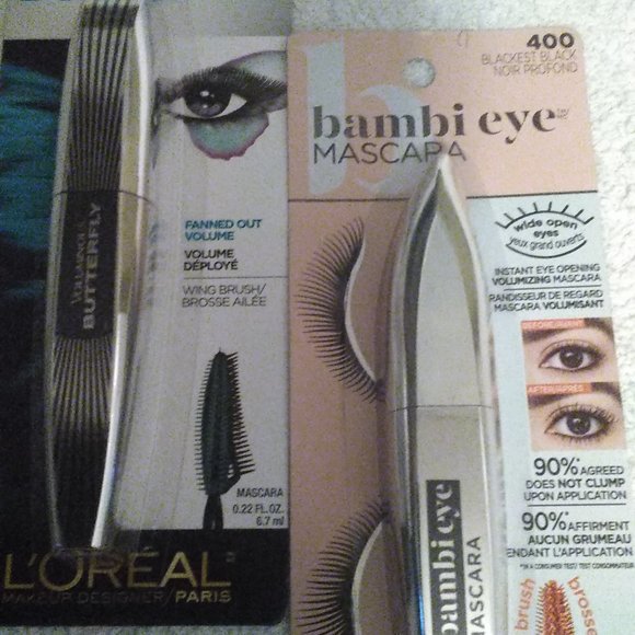 L'oreal Paris ButterFly & (2) Bambi Mascara Bundle - Picture 1 of 6